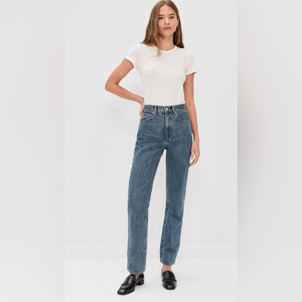 NWT SLVRLAKE London Jeans, Straight Leg - High Rise in Born to Run